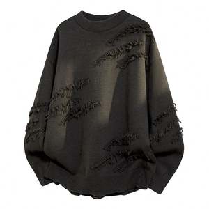 Pull tricoté chaud décontracté pour homme, col montant, couleur unie, anti-plis, respirant, nouvelle collection hiver, idéal pour le dropshipping (ODM) - Product Image 3