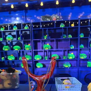 Tolefun CE Jeux de stand de fête foraine interactifs pour enfants en plastique durable, pistolets <span class=keywords><strong>laser</strong></span>, lance-pierres, oiseaux, parc d'attractions - Product Image 4