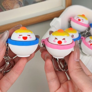 Llavero Blandito de Bola de Arroz Suave, Mini Tazón Kawaii, Alimento Antiestrés, Juguete Sensorial, Colgante para Bolsa, Regalo - Product Image 1
