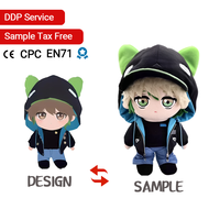 Adorables poupées en peluche Kpop faites à la main de 20 cm, personnalisées, super douces, avec rembourrage en coton PP et doublure en maille, faible MOQ