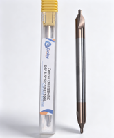 Foret de centrage double face en carbure de tungstène revêtu pour alliage d'aluminium, cuivre, acier inoxydable – Foret de chanfreinage