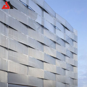 Metal perforado <span class=keywords><strong>Panel</strong></span> de pared de Metal corrugado de revestimiento de fachada 3mm de aluminio sólido onda arquitectónico <span class=keywords><strong>Panel</strong></span> - Product Image 1
