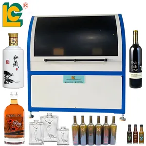 Factory Direct Automatic Cnc Multi Color Cosmetic Round Glass Bottle Screen Printing Machine On Plastic Bottles