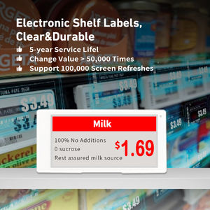 BOHANG 2,13 дюймовая электронная этикетка для полки ESL цифровые ценники беспроводные электронные чернила ценники для DJ-WP0213BWRY супермаркетов - Product Image 4