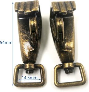 YIXI Sbest - Hebillas giratorias de aleación de zinc con forma de puño, ganchos de resorte para llaveros, anillas para llaveros brillantes - Product Image 2