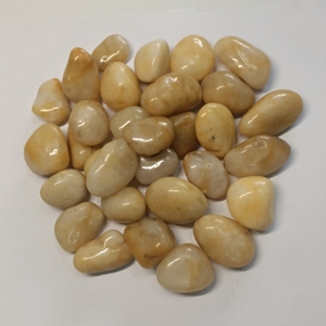 Ciottoli Naturali Lucidati Gialli per Pavimentazione, Giardinaggio, Sentieri, Vialetti e Decorazioni Esterne - Product Image 6