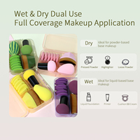 Ensemble d'éponges de maquillage sans latex, houppettes à poudre à coussin d'air, éponges de beauté, ensemble d'éponges de maquillage en forme de champignon