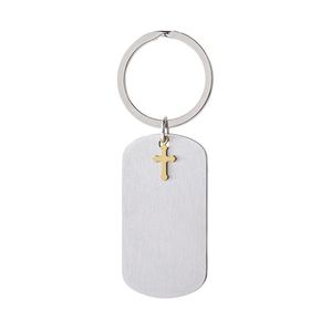 DIY Custom Laser <b>Engraving</b> logo UV Color Printing Photo Blank Material Holiday Promotion Gift Stainless Steel Dog Tag Keychain - Product Image 5