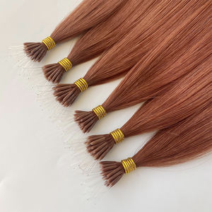 HaiYi Hair Fácil <span class=keywords><strong>de</strong></span> instalar y quitar Nano Ring Extensiones <span class=keywords><strong>de</strong></span> cabello <span class=keywords><strong>de</strong></span> queratina virgen natural europea - Product Image 3