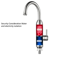 Distributeur d'eau chaude électrique en acier inoxydable 304 pour cuisine – Robinet chauffe-eau électrique pour économiser l'eau chaude