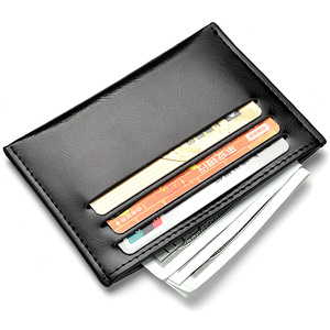Portadocumenti <span class=keywords><strong>da</strong></span> <span class=keywords><strong>uomo</strong></span> alla moda sottile Mini RFID <span class=keywords><strong>piccolo</strong></span> portacarte in pelle Pocket <span class=keywords><strong>portafoglio</strong></span> corto - Product Image 3