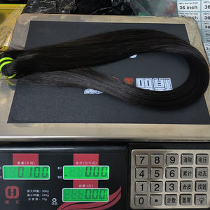 Letsfly 11A, Paquetes de Cabello Humano Virgen Birmano, 10-30 Pulgadas, Negro Natural, Liso Sedoso, Cabello Humano Doblemente Tramado - Product Image 4