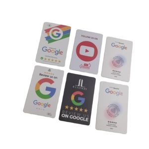 <span class=keywords><strong>Carte</strong></span> NFC Google Review, <span class=keywords><strong>carte</strong></span> PVC programmable à puce NTAG213/215 pour laisser un avis - Product Image 1