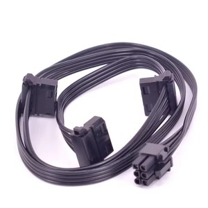 Câble d'alimentation multiport pour blocs d'alimentation modulaires CORSAIR RM1000 RM850 <span class=keywords><strong>RM750</strong></span> RM650 RM550 RM450, adaptateur PCI Express 6 broches vers 3 IDE 4 broches Molex - Product Image 1