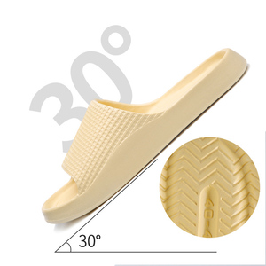 Bosirui Sandales confortables de 4cm d'épaisseur unisexes bon marché OEM pantoufles unisexes d'intérieur avec semelle intérieure en <span class=keywords><strong>feutre</strong></span> EVA Sandales pour modèle de maison - Product Image 2