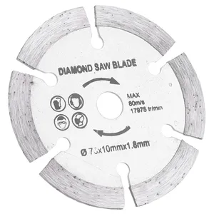 ใบเลื่อยตัดเพชรขนาด <span class=keywords><strong>3</strong></span> นิ้ว/75 มม. สำหรับเครื่องเจียร ใช้ตัดกระเบื้อง เซรามิก คอนกรีต หินอ่อน - Product Image 1