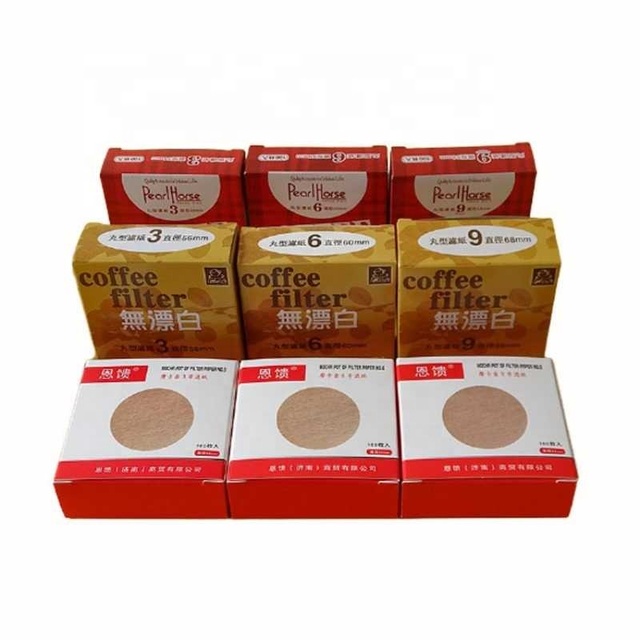 100pcs Round Coffee Filter Paper Set for Moka Pot Vietnamese Drip 369 Pour Over Brewing Replacement Filters JHL9826