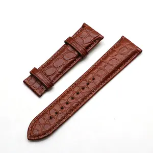 Pulseira de relógio, atacado para apple watch series 4 40-44mm mais novo pulseira de relógio de crocodilo pulseira de couro genuíno para 1 2 3 pulseiras
