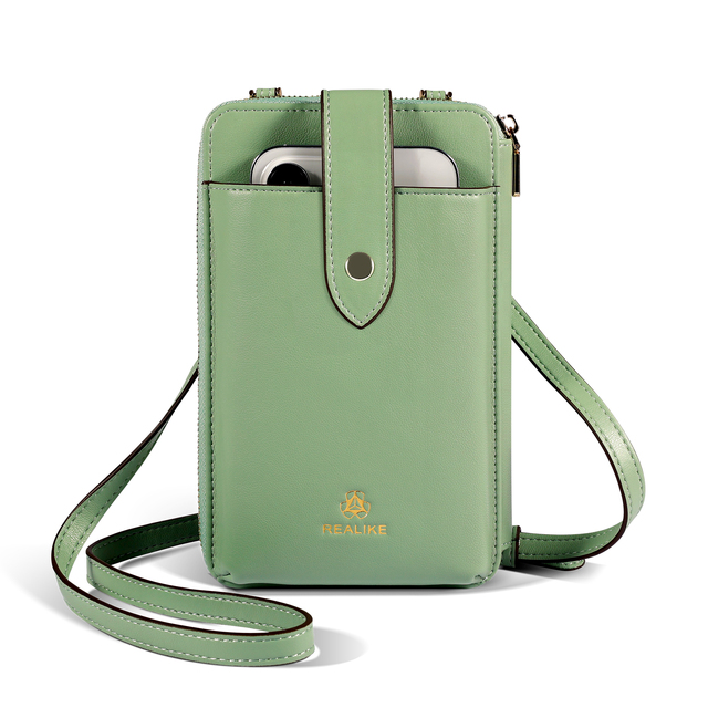 Hot Selling Crossbody Shoulder Phone Bag for Women Ladies with Custom Logo and Multi-Colors PU Leather Mobile Phone Pouch