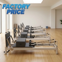 Appareil de Pilates Reformer Professionnel Commercial Personnalisé et Réglable, Équipement de Studio en Aluminium pour la Maison, Ensemble de Lit Reformer