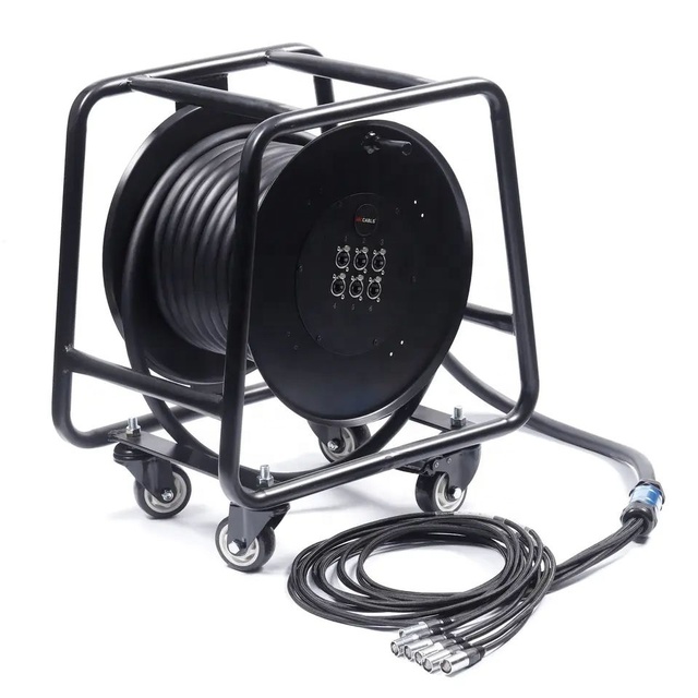 Snake Cable Multi-Channel Cable Drum Low-noise Flexible Connector Audio Cable with Multi Pair Channels for OEM Applications.