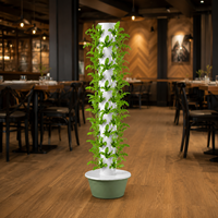 Système de jardinage vertical hydroponique, tour pour 52 plantes, 13 niveaux, avec pompe submersible et minuterie pour légumes et herbes