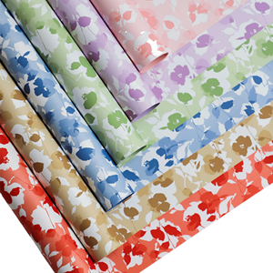 New <strong>Design</strong> Waterproof PE Virgin <strong>Printed</strong> Flower <strong>Wrapping</strong> <strong>Paper</strong> Gift Package Florist Materials Bouquet Film Korean Style - Product Image 1