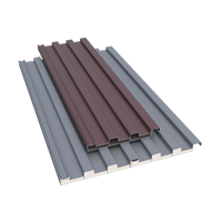 Panneau de toiture en aluminium double couche Great Wall, tuile de toiture moderne isolante thermiquement, auvent de balcon, abri contre la pluie, véranda, gazebo