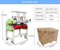 Machine à broder a broder 2 tête stickmaschine 12 15 aiguilles casquettes T-shirt machine à broder à deux têtes