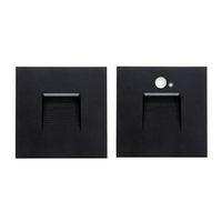 Détecteur de mouvement intelligent et intelligent Kit d'éclairage LED pour escalier Lumière LED encastrée pour escalier avec contrôle Détecteur de mouvement pour lampe murale d'escalier
