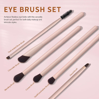 Pinceau de maquillage de luxe avec manche en plastique, poils synthétiques de qualité supérieure, kit de pinceaux cosmétiques véganes, personnalisation de la marque, commande en gros, MOQ 10, 10 pièces