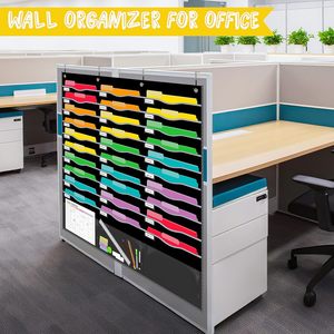 33 Pockets Hanging Wall File Organizer Legal Letter Size 47 x 45 Inch Office Storage Pocket Chart Over Door Organizer - Product Image 6