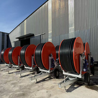 Máquina de Riego con Carrete de Manguera Impulsada por Turbina 2026, Irrigador de Carrete de Alta Eficiencia, Cabrestante de Agua Automático para Riego de Cultivos Agrícolas