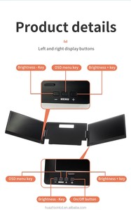 Ordinateur <span class=keywords><strong>portable</strong></span> avec trois <span class=keywords><strong>écran</strong></span>s externes, deux <span class=keywords><strong>écran</strong></span>s de 15,6 pouces avec une résolution de 2560*1440, panneau IPS - Product Image 6