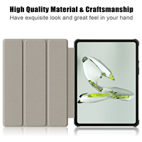 Silik Print magnétique à trois volets mince support PU housse en cuir pour OPPO Pad Air 2 11.35/OPPO Pad Neo/OnePlus Pad Go