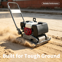 Compacteur à plaques réversible de qualité industrielle avec moteur Honda, haute amplitude, pour sols profonds, à haute efficacité opérationnelle