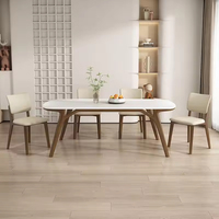 Chaise de salle à manger de luxe en bois moderne et élégante, dossier en bois souple, pour restaurant haut de gamme, vente directe usine