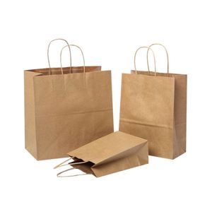 Sacs en papier kraft brun bon marché, personnalisables, grand format, prix de gros, faible MOQ, X404 - Product Image 1