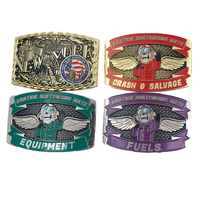 Conception gratuite par les fabricants Logo personnalisé Boucles de ceinture 3D en métal couleur émail souple pour hommes et femmes Techniques de placage à l'or