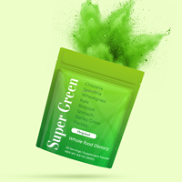 Poudre de superaliments verts 30 portions – Herbe de blé, chou frisé, moringa – Soutien digestif – Poudre de super-aliments verts 250g – Usine GMP – Vente en gros