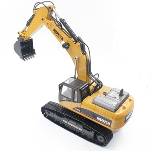Camion grue RC Huina 1580 580 Zinc 23CH à chenilles 1/14 en alliage métallique, modèle de pelle <span class=keywords><strong>hydraulique</strong></span> de chantier, <span class=keywords><strong>jouet</strong></span> RC - Product Image 3