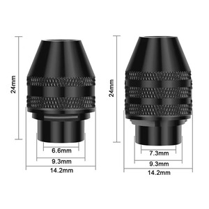 Adaptateur de <span class=keywords><strong>mandrin</strong></span> de perceuse sans clé M7 M8 Mini, pince à vis 0,3-3,2 mm, à changement rapide, à trois griffes, manuel, en cuivre, 30000 - Product Image 3