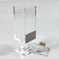 Boîte à Besamim en acrylique lucite magnétique moderne personnalisée, décoration de bureau juive, cadeau pour la maison avec logo gravé au laser