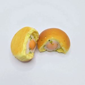 Wholesale PU Squeeze Toy Soft Rebound Simulation Food Crispy Fried Egg Meat Buns Can Ode Toast Decompression Kneading Squishy - Product Image 4