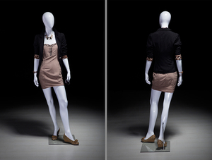 Mannequins féminins en fibre de verre de haute qualité, mannequin abstrait à tête d'œuf pour magasin de vêtements et présentation e-commerce - Product Image 5