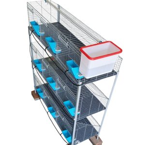 Heavy Duty Galvanized <b>Rabbit</b> Breeding Cage with Attachable Nest Box for Farm Use - Product Image 1