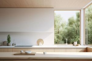 Cuisine moderne minimaliste en bois, armoires personnalisables, style ouvert suspendu, conception intégrée de la cuisine pour toute la maison - Product Image 3