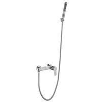 Ensemble de robinetterie de bain et de douche en acier inoxydable 304 316 finition brossée, mitigeur de baignoire, mitigeur de douche à poignée unique, ensemble complet