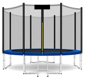 Gsd 6FT - 16FT round trampolines with safety nets children's and adults commercial trampoline for sale