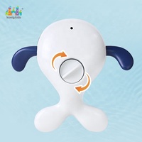 Mainan Mandi Anak Konig Kids, Bebek Penyemprot Air dari Plastik ABS Ramah Lingkungan, Set Pancing Putar, Mainan Mandi Hewan, Lucu untuk Musim Panas